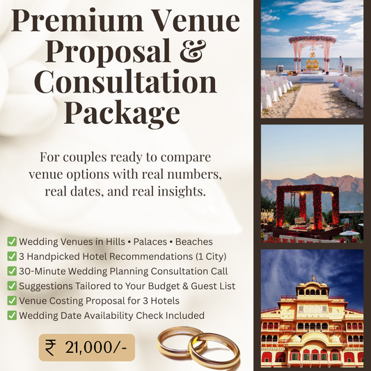 Premium Venue Proposal & Consultation Package - (1 City)
